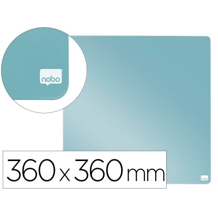 PIZARRA NOBO MAGNETICA PARA EL HOGAR COLOR GRIS 360X360 MM