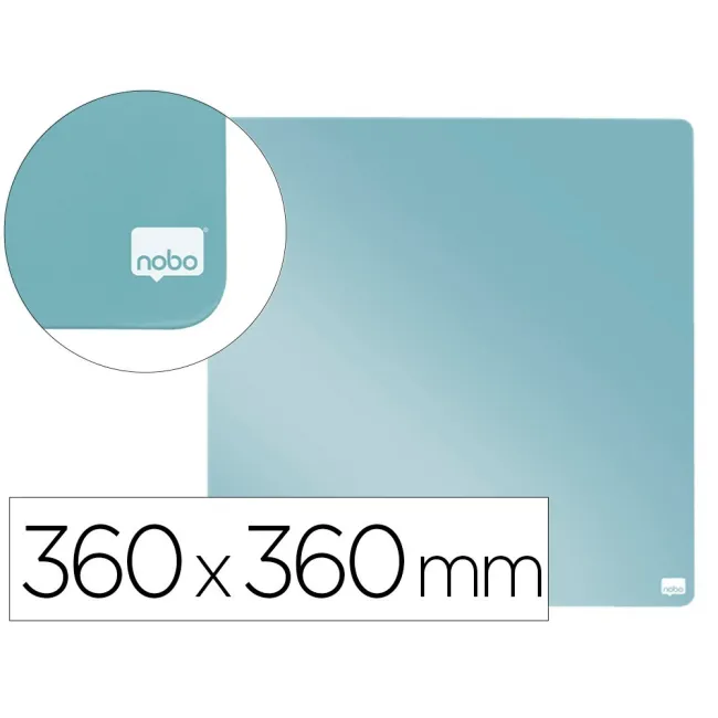 PIZARRA NOBO MAGNETICA PARA EL HOGAR COLOR GRIS 360X360 MM