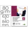 BLOC CONGRESO LIDERPAPEL LISO 63X84CM 25+5 HOJAS 80G/M2