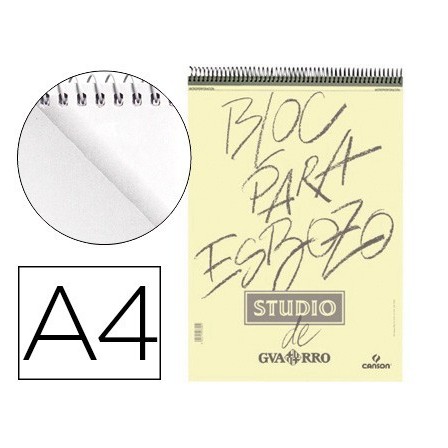 BLOC DIBUJO ESBOZO CANSON DIN A4 MICROPERFORADO 21X29,7 CM 100 HOJA...