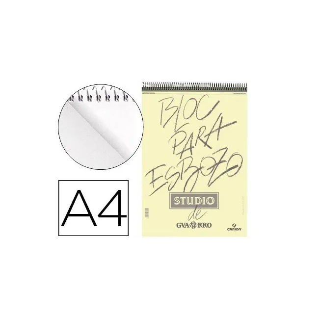 BLOC DIBUJO ESBOZO CANSON DIN A4 MICROPERFORADO 21X29,7 CM 100 HOJA...