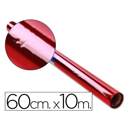 PAPEL CELOFAN LIDERPAPEL ROLLO ROJO -0,60 X 10 MT