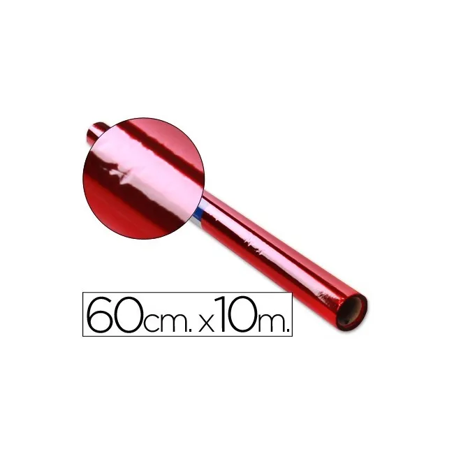 PAPEL CELOFAN LIDERPAPEL ROLLO ROJO -0,60 X 10 MT