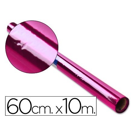 PAPEL CELOFAN LIDERPAPEL ROLLO ROSA -0,60 X 10 MT