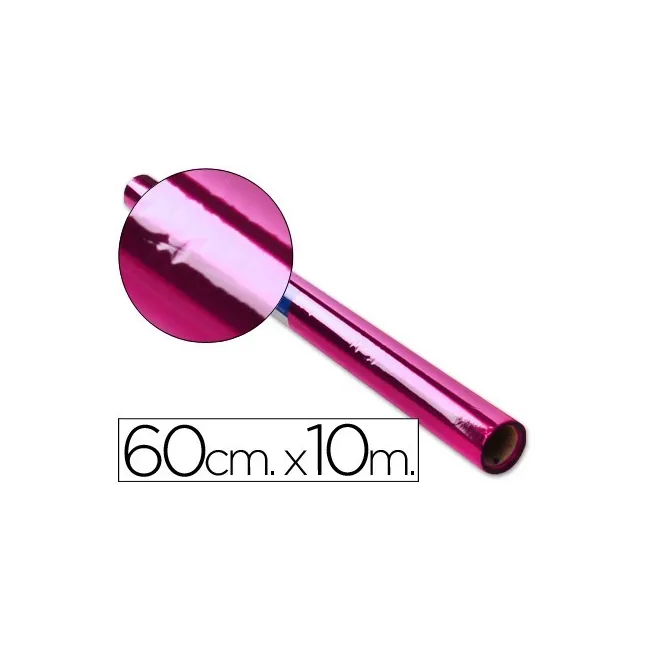 PAPEL CELOFAN LIDERPAPEL ROLLO ROSA -0,60 X 10 MT