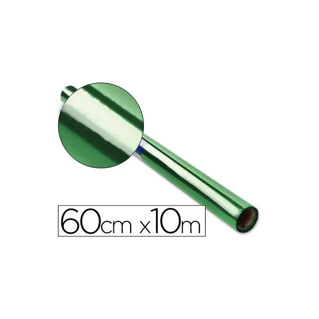 PAPEL CELOFAN LIDERPAPEL ROLLO VERDE -0,60 X 10 MT