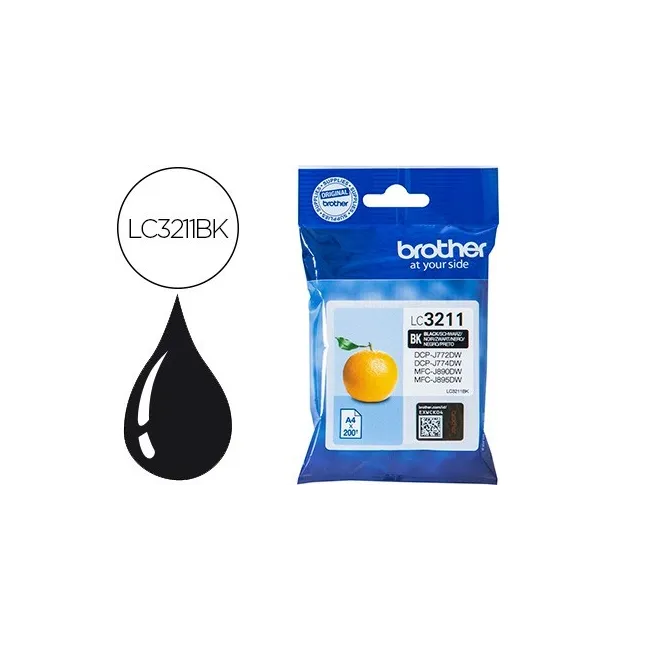 INK-JET BROTHER LC3211BK DCP-J572 / DCP-J772 / DCP-J774 / MFC-J890 ...