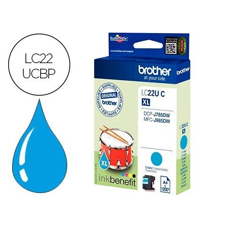 INK-JET BROTHER LC22UCBP XL DCP-J785DW / DCP-J785DWXL / MFC-J985DW ...