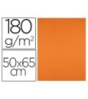 CARTULINA LIDERPAPEL 50X65 CM 180G/M2 NARANJA FUERTE PAQUETE DE 25