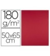 CARTULINA LIDERPAPEL 50X65 CM 180G/M2 ROJO NAVIDAD PAQUETE DE 25