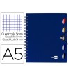 CUADERNO ESPIRAL LIDERPAPEL A5 MICRO EXECUTIVE TAPA PLASTICO 100H 8...