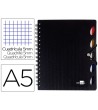 CUADERNO ESPIRAL LIDERPAPEL A5 MICRO EXECUTIVE TAPA PLASTICO 100H 8...