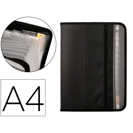 CARPETA LIDERPAPEL CLASIFICADOR FUELLE POLIPROPILENO A4 13 DEPARTAM...