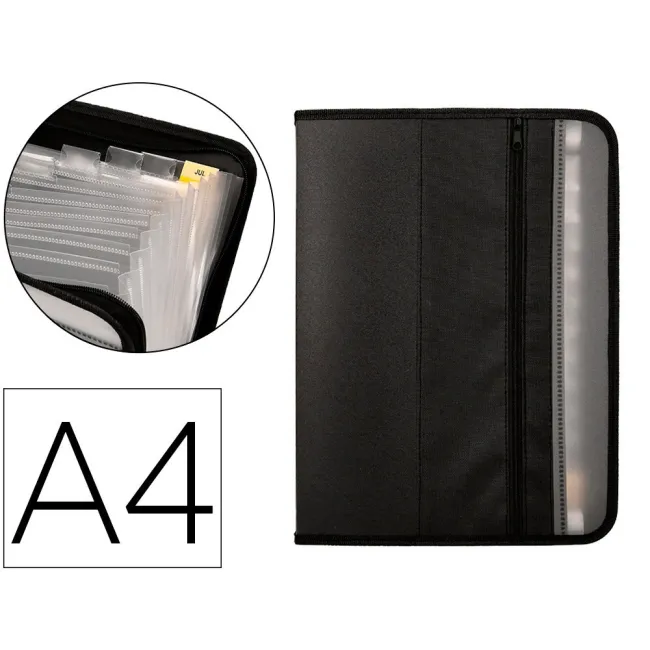 CARPETA LIDERPAPEL CLASIFICADOR FUELLE POLIPROPILENO A4 13 DEPARTAM...