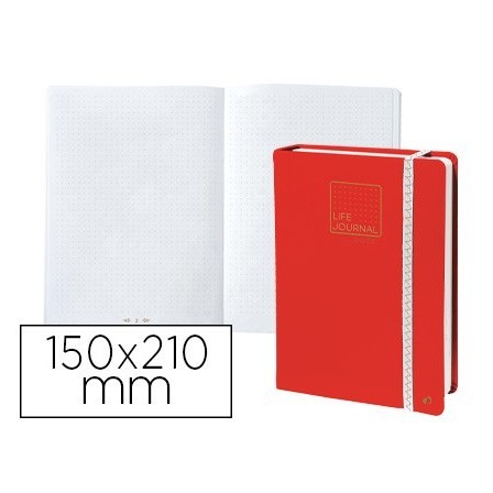 LIBRETA QUO VADIS LIFE JOURNAL INFINITE DOTS PUNTOS 15X21 CM 224 HO...