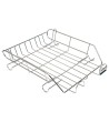BANDEJA SOBREMESA METALICA Q-CONNECT CROMADA 370X275 MM