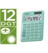 CALCULADORA CASIO MS-20UC-GN SOBREMESA 12 DIGITOS TAX +/- COLOR VERDE