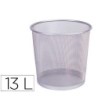 PAPELERA METALICA Q-CONNECT PR-P PLATA -REJILLA -265X285MM