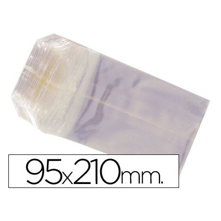 BOLSAS CELOFAN 95X210 MM -PAQUETE 100