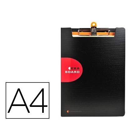 CARPETA EXACOMPTA EXACTIVE CON TAPA POLIPROPILENO NEGRO CON PINZA Y...