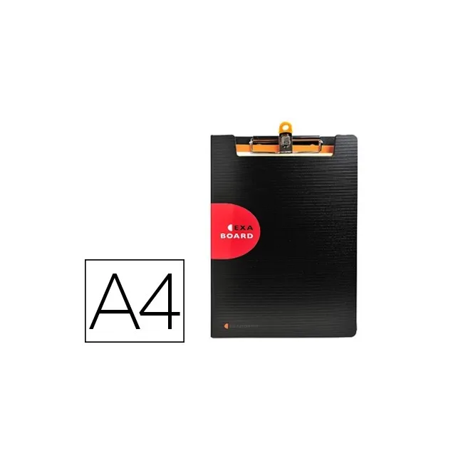 CARPETA EXACOMPTA EXACTIVE CON TAPA POLIPROPILENO NEGRO CON PINZA Y...