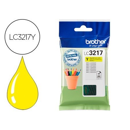 INK-JET BROTHER LC3217Y MFCJ6530 / MFC-J6935 AMARILLO 550 PAGINAS