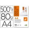 PAPEL LIDERPAPEL A4 80G/M2 PAQUETE DE 500 HOJAS BLANCO MICROPERFORA...