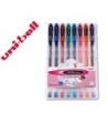 BOLIGRAFO UNIBALL UM-120 SIGNO 0,7 MM TINTA GEL ESTUCHE DE 8 COLORE...