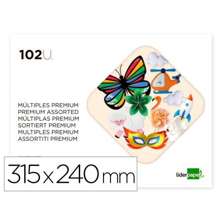 BLOC TRABAJOS MANUALES LIDERPAPEL MULTIPLE PREMIUM 240X315MM 62 HOJ...