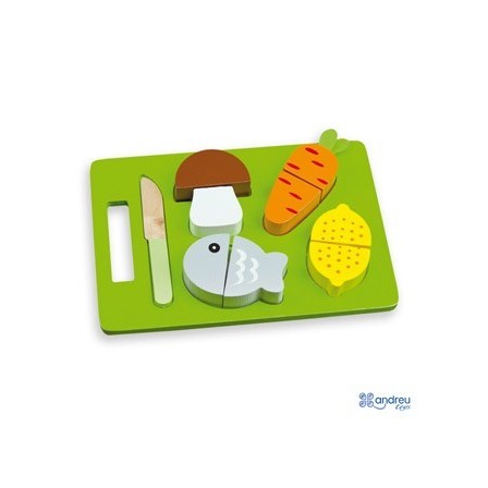 JUEGO AMBITOYS BANDEJA ALIMENTOS PARA CORTAR 21,4X15X3 CM