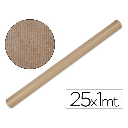 PAPEL KRAFT LIDERPAPEL MARRON -ROLLO 25X1 MT