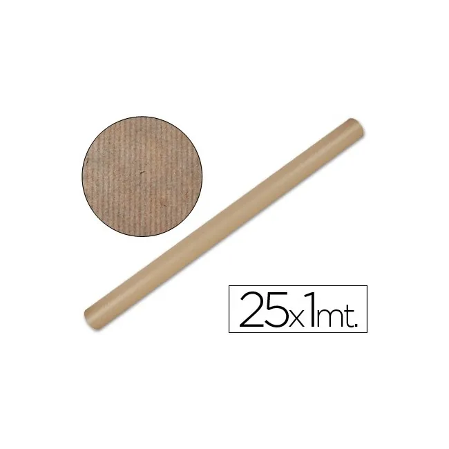 PAPEL KRAFT LIDERPAPEL MARRON -ROLLO 25X1 MT