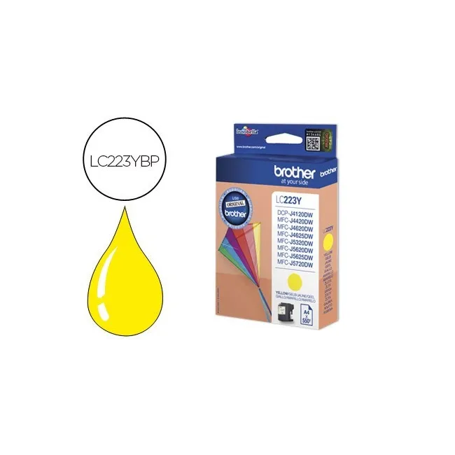 INK-JET BROTHER LC-223CBP AMARILLO DCP4120DW MFCJ4420DW MFCJ4620DW ...