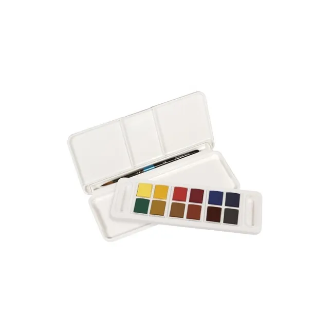 ACUARELA DALER ROWNEY AQUAFINE TRAVEL SET CON PINCEL CAJA DE 12 COL...