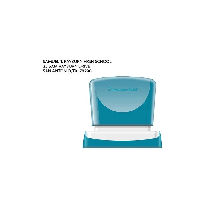 SELLO X-STAMPER QUIX PERSONALIZABLE COLOR NEGRO MEDIDAS 14X60 MM Q-14