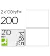 ETIQUETA ADHESIVA Q-CONNECT KF10662 TAMAÑO 210X148,5 MM FOTOCOPIADO...