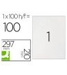 ETIQUETA ADHESIVA Q-CONNECT KF10664 TAMAÑO 210X297 MM FOTOCOPIADORA...