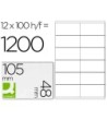 ETIQUETA ADHESIVA Q-CONNECT KF10657 TAMAÑO 105X48 MM FOTOCOPIADORA ...