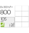ETIQUETA ADHESIVA Q-CONNECT KF10659 TAMAÑO 105X74 MM FOTOCOPIADORA ...