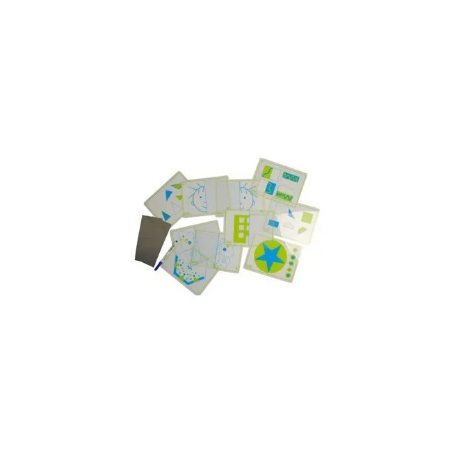 JUEGO FICHAS HENBEA TRANSPARENTES + ESPEJOS SIMETRIAS Y FORMAS 21X1...