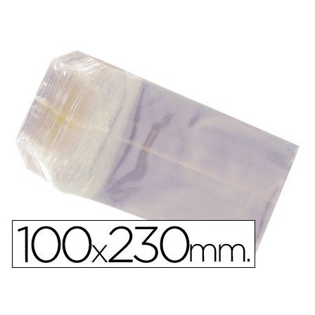 BOLSAS CELOFAN 100X230 MM -PAQUETE 100