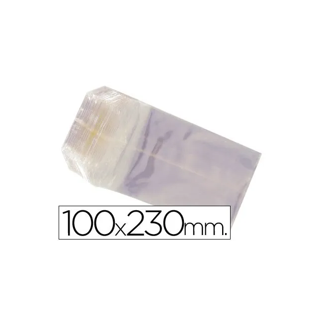 BOLSAS CELOFAN 100X230 MM -PAQUETE 100