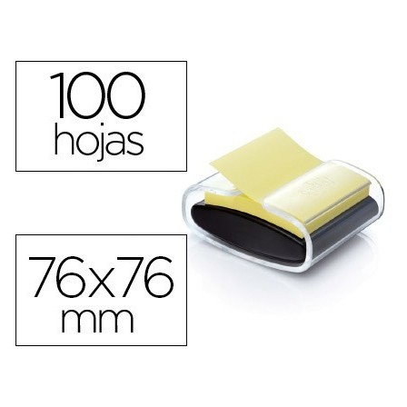SOPORTE BLOC DE NOTAS ADHESIVAS QUITA Y PON POST-IT SUPER STICKY Z ...