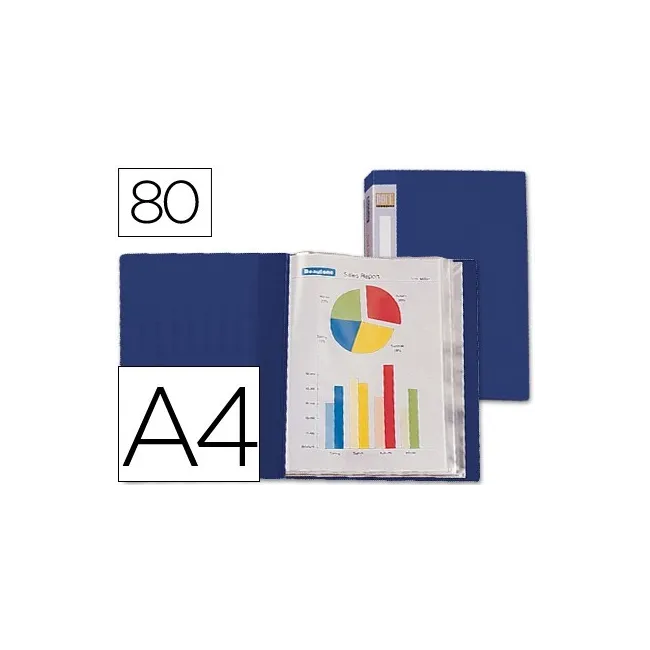 CARPETA LIDERPAPEL PERSONALIZA 31762 80 FUNDAS POLIPROPILENO DIN A4...