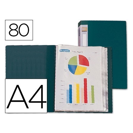 CARPETA LIDERPAPEL PERSONALIZA 31763 80 FUNDAS POLIPROPILENO DIN A4...