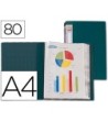 CARPETA LIDERPAPEL PERSONALIZA 31763 80 FUNDAS POLIPROPILENO DIN A4...