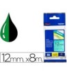 CINTA BROTHER TZE-731 VERDE-NEGRO 12MM LONGITUD 8 MT