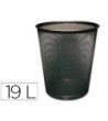 PAPELERA METALICA Q-CONNECT NEGRA REJILLA 295X345MM