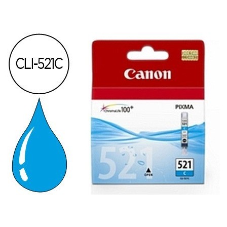 INK-JET CANON CLI-521C CIAN PIXMA MP620/630/980 IP3600/4600
