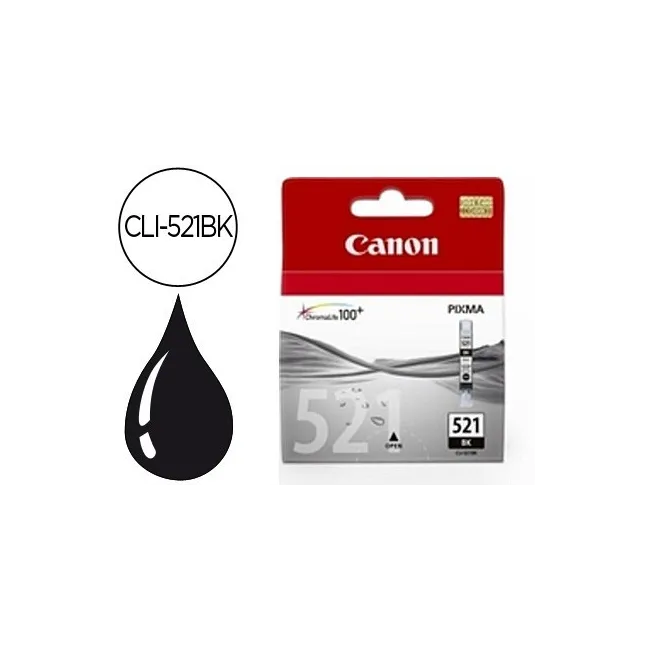 INK-JET CANON CLI-521BK NEGRO PIXMA MP620/630/980 IP3600/4600